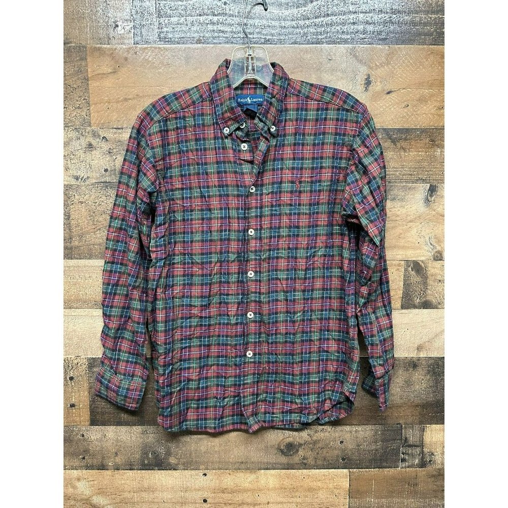 Ralph Lauren Youth Long Sleeve Button Up Size Medium
